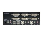 StarTech.com Commutateur KVM USB et double DVI à 2 ports avec audio et hub USB 2.0