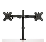 StarTech.com Desk Mount Dual Monitor Arm - Desk Clamp / Grommet VESA Monitor Mount for up to 32" (17.6lb/8kg) Displays - Ergonomic Articulating Monitor Arm - Height Adjustable/Tilt/Swivel/Rotating