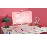 Logitech POP Icon Combo tastiera + Mouse Bluetooth (Rosa, Bianco)