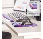 Tapis souris repose-poignet gel crystal Violet 91441
