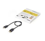 StarTech.com 1.6ft (50cm) Premium Certified HDMI 2.0 Cable with Ethernet - High Speed Ultra HD 4K 60Hz HDMI Cable HDR10 - HDMI Cord (Male/Male Connectors) - For UHD Monitors, TVs, Displays