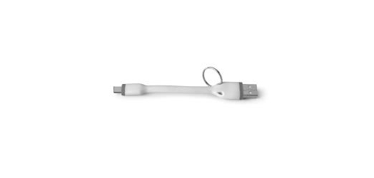 Celly USBTYPECKEYWH cavo USB USB 2.0 0,12 m USB A USB C Bianco