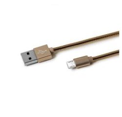 Celly USBMICROSNAKEGD cavo USB USB 2.0 USB A Micro-USB A Oro
