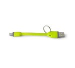 Celly USBTYPECKEYGN cavo USB USB 2.0 0,12 m USB A USB C Verde