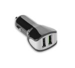 Celly CC2USBTURBOBK Caricabatterie per dispositivi mobili Smartphone, Tablet Nero, Grigio USB Auto