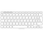 Logitech 920-013007 clavier pour tablette AZERTY Français Bluetooth Blanc