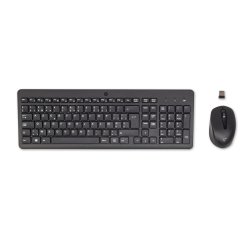 HP 330 Wireless Mouse and Keyboard Combination clavier Souris incluse Universel RF sans fil AZERTY Belge Noir