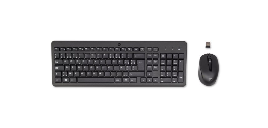 HP 330 Wireless Mouse and Keyboard Combination clavier Souris incluse Universel RF sans fil AZERTY Belge Noir