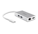 StarTech.com USB-C Multiport Adapter, USB-C Travel Dock met 4K HDMI, 60W Power Delivery Passthrough, GbE, 2pt USB-A 3.0 Hub, USB Type-C Mini Laptop Docking Station, Wit