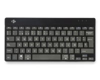 R-Go Tools Teclado ergonómico R-Go Compact Break, teclado compacto con software de pausa, QWERTY (ES), bluetooth, negro