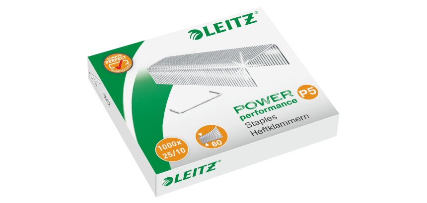 Leitz Staples Power Performance P5 25/10 Box of 1000