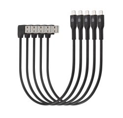 Kensington Câbles d'alimentation et de synchronisation pour tablettes, Lightning vers USB – Pack de 5