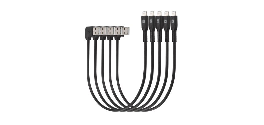 Kensington Câbles d'alimentation et de synchronisation pour tablettes, Lightning vers USB – Pack de 5