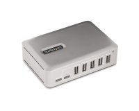 StarTech.com Hub USB-C à 7 Ports - 5x USB-A et 2x USB-C - Hub USB Type-C Auto-Alimenté avec Bloc d'Alimentation 65W - USB 3.1 10Gbps - Hub USB avec Câble de Verrouillage Certifié USB-IF de 91cm - Splitter USB C