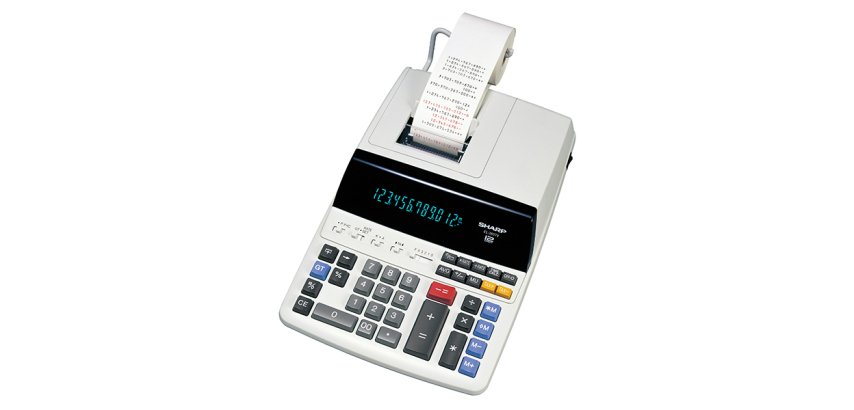 Sharp EL-2607V calcolatrice Desktop Calcolatrice con stampa Bianco