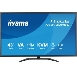iiyama ProLite X4373UHSU-B2 écran plat de PC 109,2 cm (43") 3840 x 2160 pixels 4K Ultra HD LED Noir