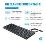 HP 150 WD KBD FR clavier Universel USB Noir