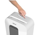 Fellowes LX Series Powershred LX50 destructeur de papier Destruction croisée Blanc