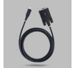 StarTech.com Câble Adaptateur Série Null Modem USB-C (2m/6,6 Pi), Rétention COM, FTDI, Type-C vers Port Femelle DB9 RS232, LED d'État, Vis et Écrous DB9 Interchangeables