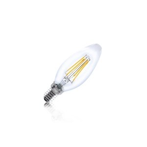 Ampoule LED Candle E14, 4 Watts 2700 Kelvin 420/470 Lumen, angle d'éclairage 300/330. Clair