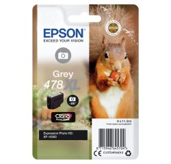 Epson 478XL - haute capacité - gris - original - cartouche d'encre