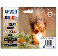 Epson Squirrel Multipack 6-colours 378XL / 478XL Claria Photo HD Ink