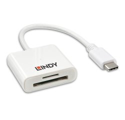 Lindy 43185 lector de tarjeta USB 3.2 Gen 1 (3.1 Gen 1) Type-C Blanco