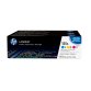 HP 125A pack de 3 toners LaserJet cyan/magenta/jaune authentiques