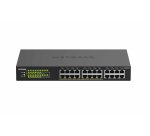 NETGEAR GS324P Non-géré Gigabit Ethernet (10/100/1000) Connexion Ethernet, supportant l'alimentation via ce port (PoE) 1U Noir