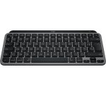 Logitech MX Keys Mini For Mac clavier maison/bureau Bluetooth AZERTY Français Noir, Gris
