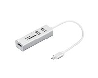 Nilox NX090301141 base para portátil y replicador de puertos USB 3.2 Gen 1 (3.1 Gen 1) Type-C Plata