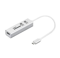 Nilox NX090301141 base para portátil y replicador de puertos USB 3.2 Gen 1 (3.1 Gen 1) Type-C Plata