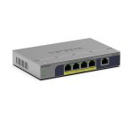 NETGEAR GS105PP Non-géré Gigabit Ethernet (10/100/1000) Connexion Ethernet, supportant l'alimentation via ce port (PoE) Montage sur le bureau ou sur le mur Gris