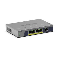 NETGEAR GS105PP Non-géré Gigabit Ethernet (10/100/1000) Connexion Ethernet, supportant l'alimentation via ce port (PoE) Montage sur le bureau ou sur le mur Gris