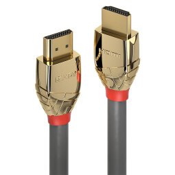 Cable HDMI 10 m HDMI tipo A (Estándar) Oro, Gris Lindy 37866