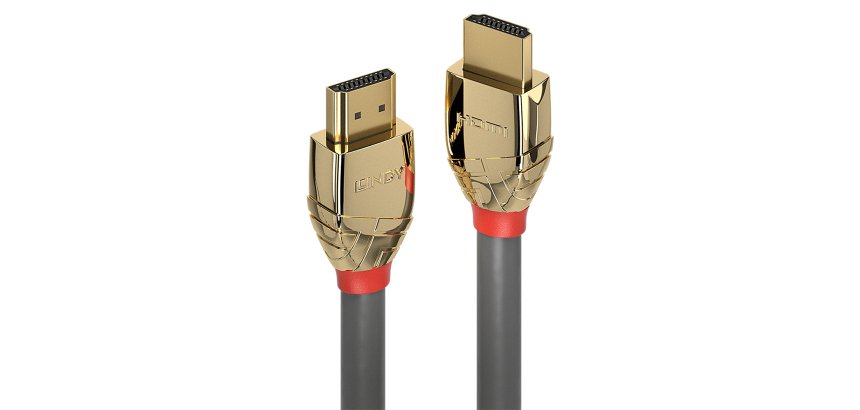 Lindy 37865 cable HDMI 7,5 m HDMI tipo A (Estándar) Oro, Gris
