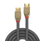 Lindy 37865 cable HDMI 7,5 m HDMI tipo A (Estándar) Oro, Gris