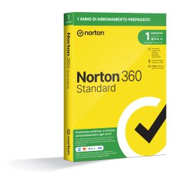 Norton 360 Standard 2024| Antivirus per 1 dispositivo | Licenza di 1 anno con rinnovo automatico | Secure VPN e Password Manager | PC, Mac, tablet e smartphone