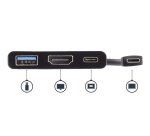 StarTech.com USB-C multiport adapter met HDMI USB 3.0 poort 60W PD zwart