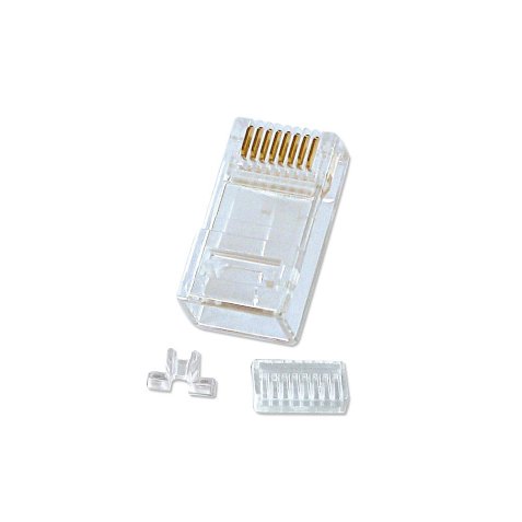 Lindy 62430 connecteur de fils RJ-45 8-pin cat.6 Transparent