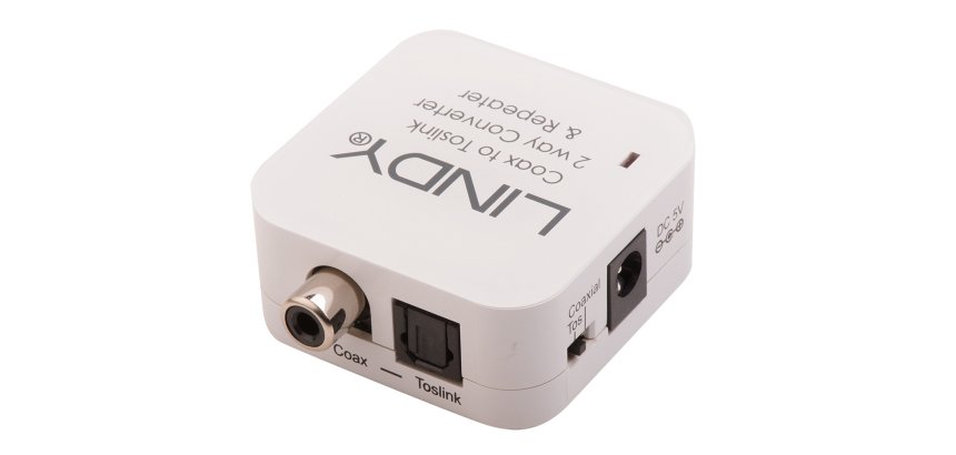 Lindy 70411 cambiador de género para cable Toslink RCA Blanco