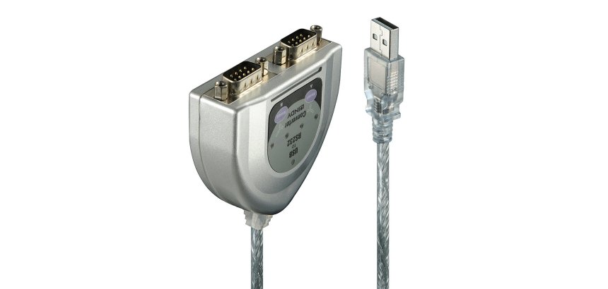 Lindy 42889 cable de serie Plata 0,6 m USB tipo A DB-9