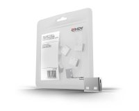 Bloqueador de puerto USB tipo A Blanco Acrilonitrilo butadieno estireno (ABS) 10 pieza(s) Lindy 40464