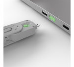 Lindy Bloqueur de port USB A, 4 pièces + clé, Vert