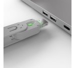 Lindy Bloqueur de port USB A, 4 pièces + clé, Vert