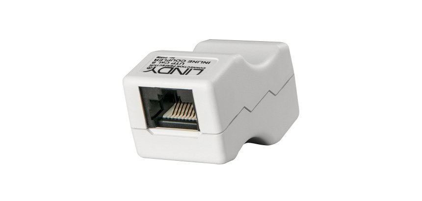 Lindy 34009 cambiador de género para cable RJ45 Gris