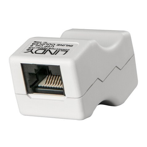 Lindy 34009 cambiador de género para cable RJ45 Gris