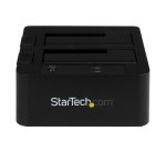 StarTech.com Dock pour Disque Dur à 2 baies USB 3.0 / eSATA vers SATA, Dock pour Disque Dur USB, Station d'Accueil pour SSD/HDD Externe 2,5/3,5" SATA I/II/III,Docking Station pour Disque Dur Chargement par le Haut