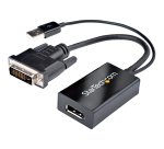StarTech.com Adaptador DVI a DisplayPort Alimentado por USB - Conversor DVI a DisplayPort - Convertidor DVI-D a DP - 1920x1200