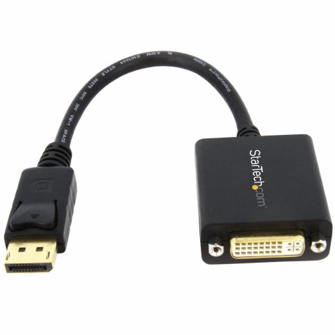 Adaptador de Vídeo DisplayPort a DVI - Conversor DP - Hasta 1920x1200 - Convertidor Pasivo Externo